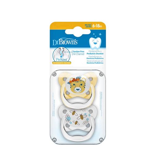 Set 2 Chupos Entretenimiento 6-18M Dr Brown PV22302SPX