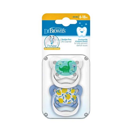 Set 2 Chupos Entretenimiento 6-18M Dr Brown PV22402SPX