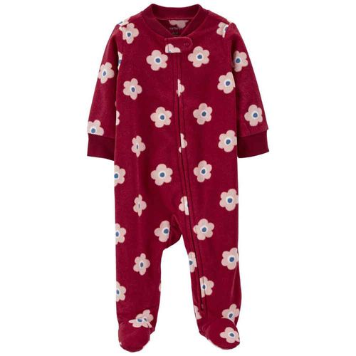 Pijama Fleece Flores Bebé Niña