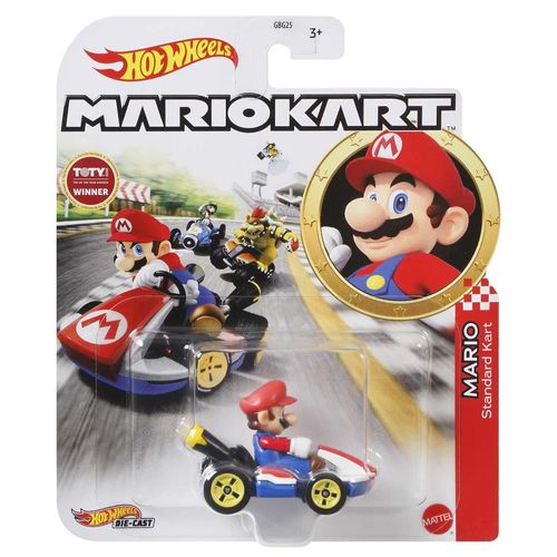 Vehículo Hot Wheels Mario Kart Mario Mattel GBG26