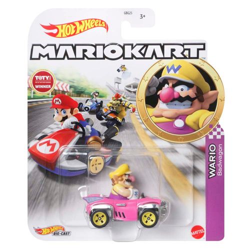 Vehículo Hot Wheels Mario Kart Wario Mattel GRN22