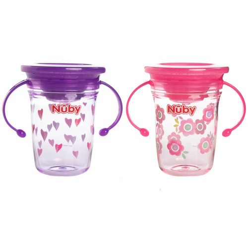 Set 2 Vasos 360 8oz Surtido Nuby 90975CS212