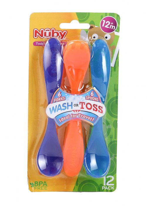 Set Cucharas y Tenedores 12m+ Nuby 94036CS636
