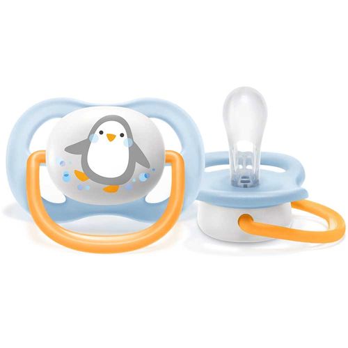 Chupo Entretenedor Ultra Air 0-6M Boy Penguin Avent SCF08103