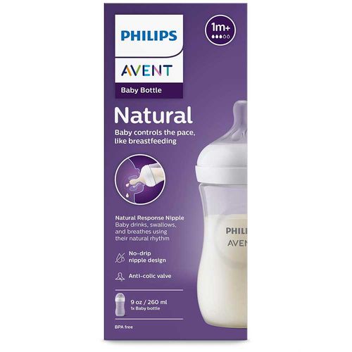 Tetero Natural Response 9Oz-260 ml 3.0 Avent SCY90301