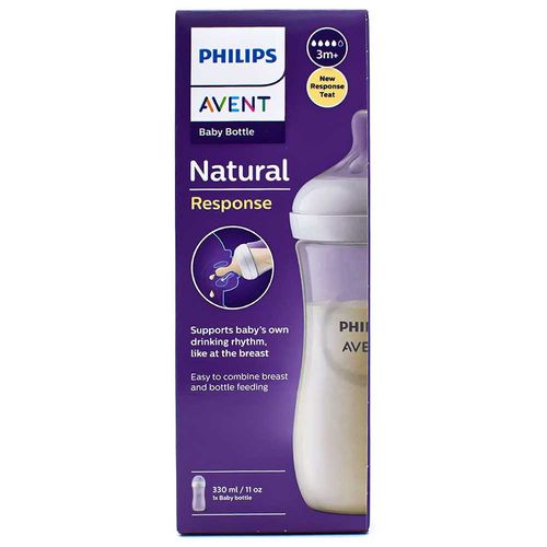Tetero Natural Response 11Oz-330 ml 3.0 Avent SCY90601