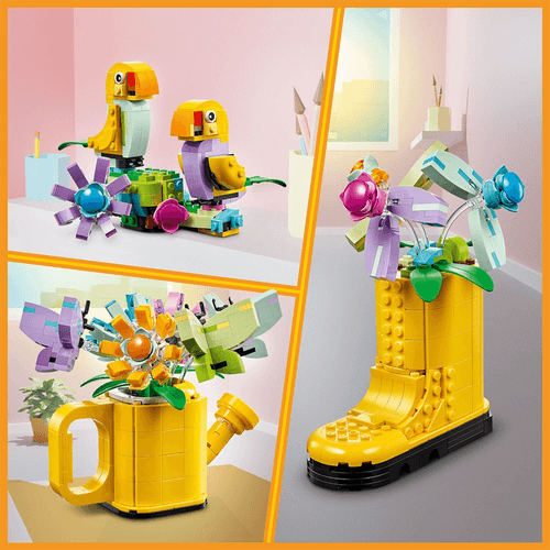 Lego Creator 3 in 1 Flowers in Watering Can LE31149