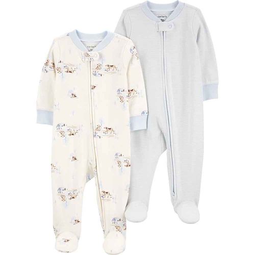 Set 2 Pijama Cremallera Bebé Niño