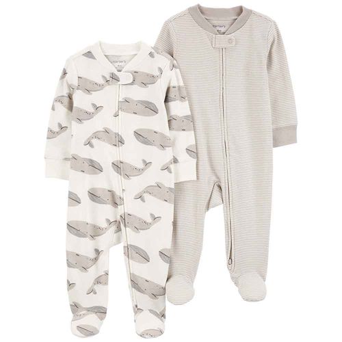 Set 2 Pijama Cremallera Bebé Niño
