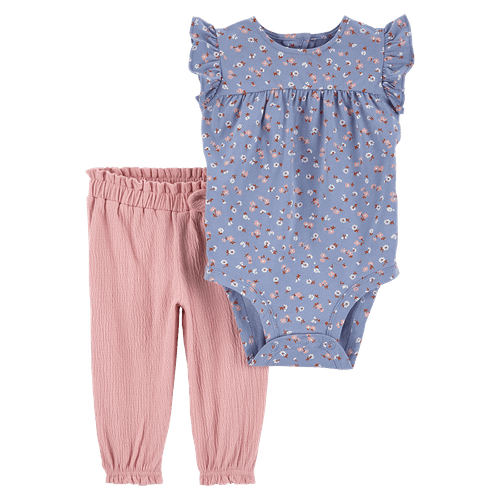 Conjunto Body + Pantalón Bebé Niña
