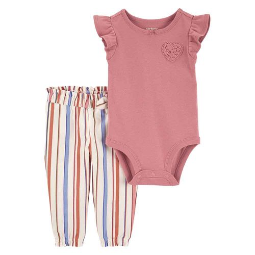 Conjunto Body + Pantalón Bebé Niña