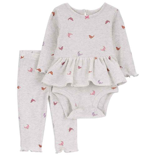 Conjunto Body + Pantalón Bebé Niña