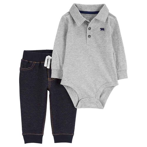 Conjunto Body Polo + Pantalón Bebé Niño