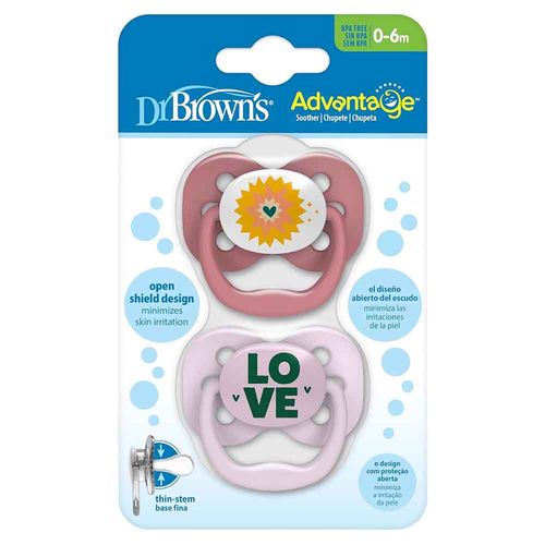 Set 2 Chupos Entretenedor Advantage Etapa 1 Dr. Browns PA12001INTLX