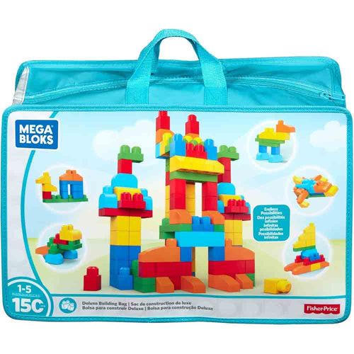 Bolsa Mega Bloks Deluxe 150 Piezas Mattel CNM43