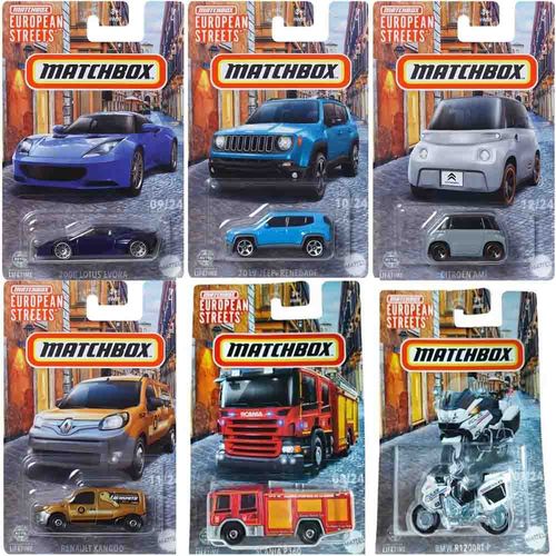 Carro Colección Matchbox 1:64 European Streets Mattel HVV05