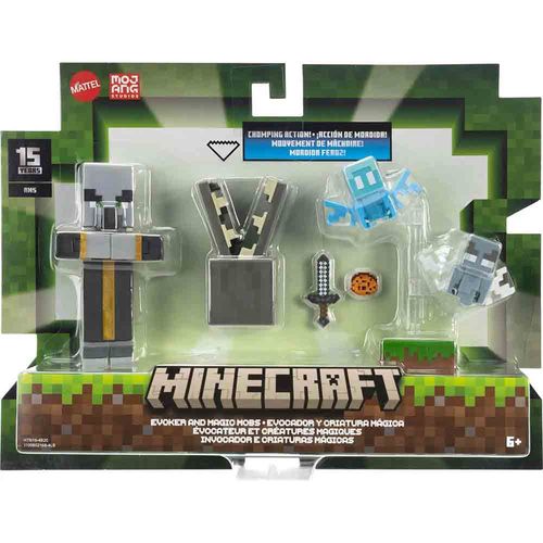 Set de 2 Mini Figuras Minecraft Core 8cm Surtido Mattel GTT53