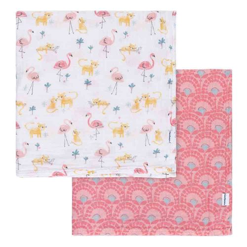 Set 2 Mantas Muslin - Animales