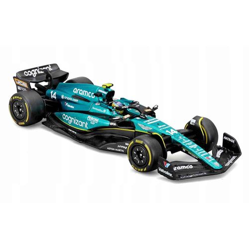 Carro 1:43 Aston Martin F1 AMR23 2023 with Collectors Hardcase #14 Alonso Bburago 1838091