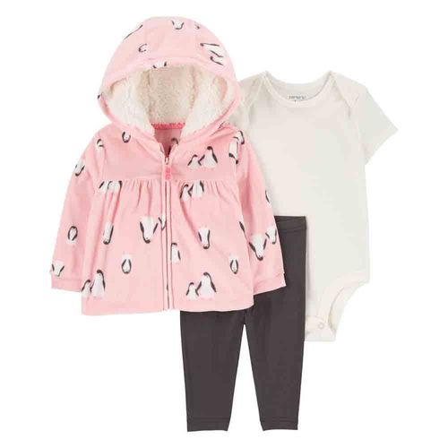 Conjunto Cardigan + Pantalón Bebé Niña