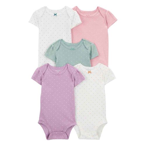 Set 5 Bodys Multicolor Bebé Niña