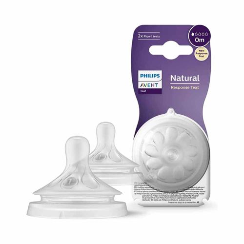 Set 2 Chupo Tetero Natural Response 3.0 N1 Om+ Avent SCY96102