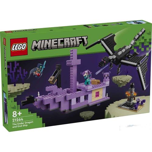 Lego Minecraft The Ender Dragon and End Ship Video Game LE21264