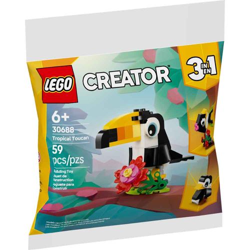 Lego Creator 3 in 1 Tropical Toucan Building Set LE30688