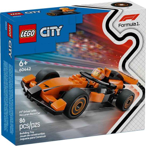Lego City F1 Driver with McLaren Race Car Model Racing LE60442