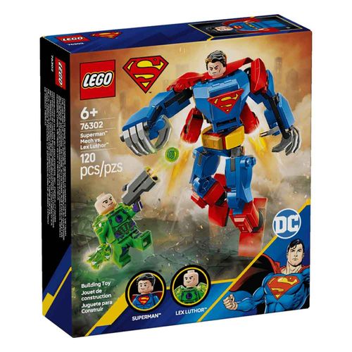 Lego DC Superman Mech vs. Lex Luthor Action Figures LE76302