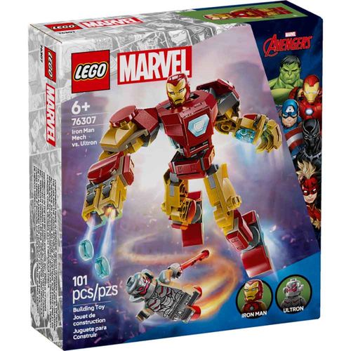 Lego Marvel Iron Man Mech vs. Ultron Superhero LE76307