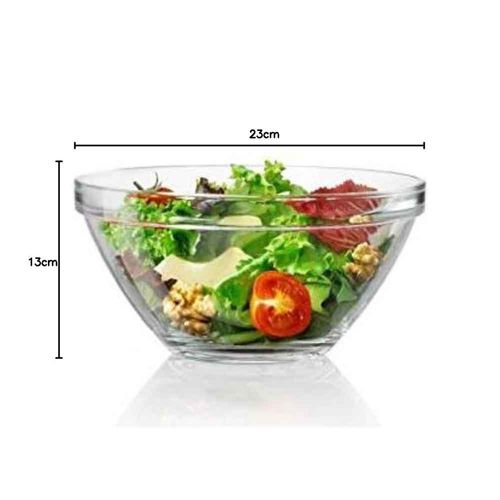 Bowl para Servir Ensalada Pompei Vidrio 82oz Bormioli Rocco Glass 193010