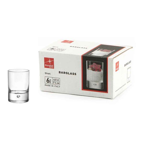 Set 6 Copa Shot Barglass Bormioli Rocco Glass 122122