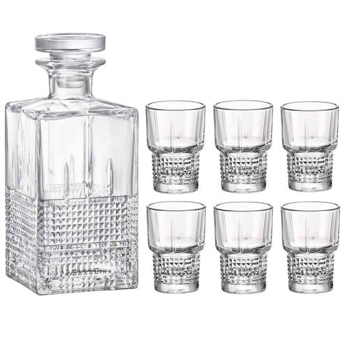 Set 7 piezas Licor Novecento Bormioli Rocco Glass 122127
