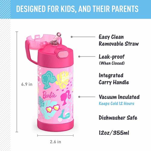 Termo Pitillo Funtainer 12 Oz Barbie Thermos  F4104BA6