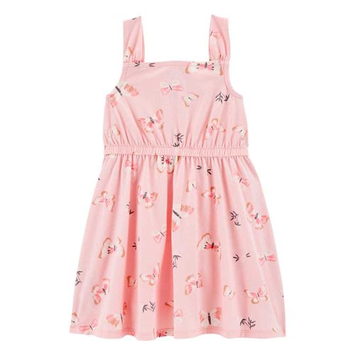 Vestido Rosado Mariposas Niña