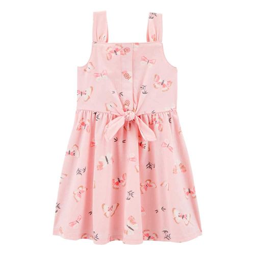 Vestido Rosado Mariposas Niña