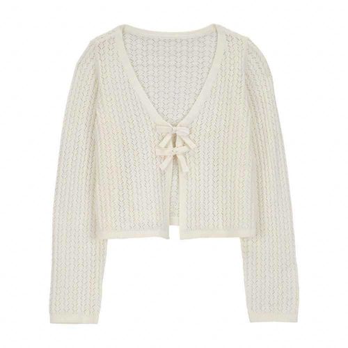 Cardigan Tejido Blanco Niña