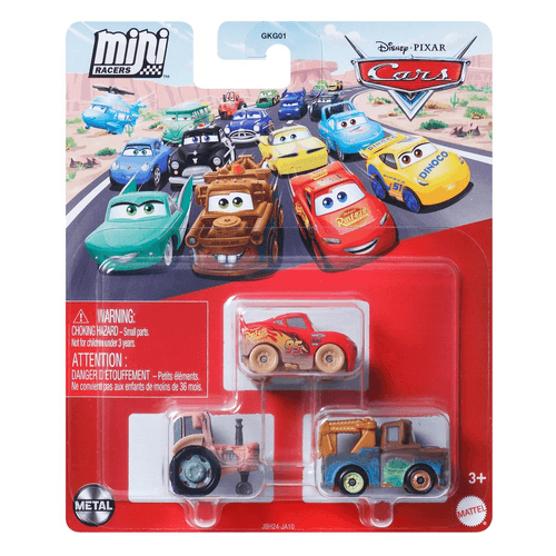 Set 3 Mini Carros Cars Surtido Mattel GKG01